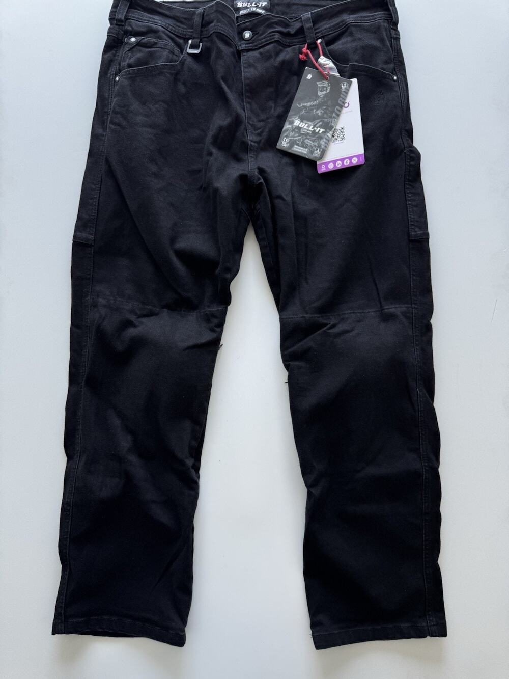Bull-it Men's Guardian Black Straight AAA Range Waist 40/30 Padded